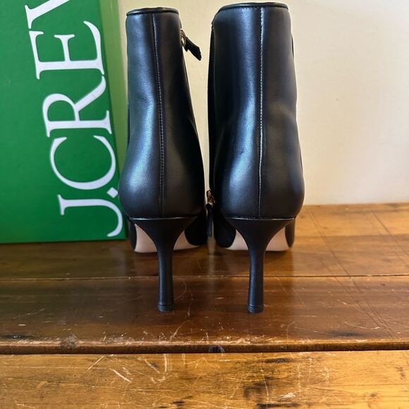 ✨ NEW J.Crew Pointed Toe Leather Stiletto Ankle Boots - Size 12 ✨ - Picture 13 of 14